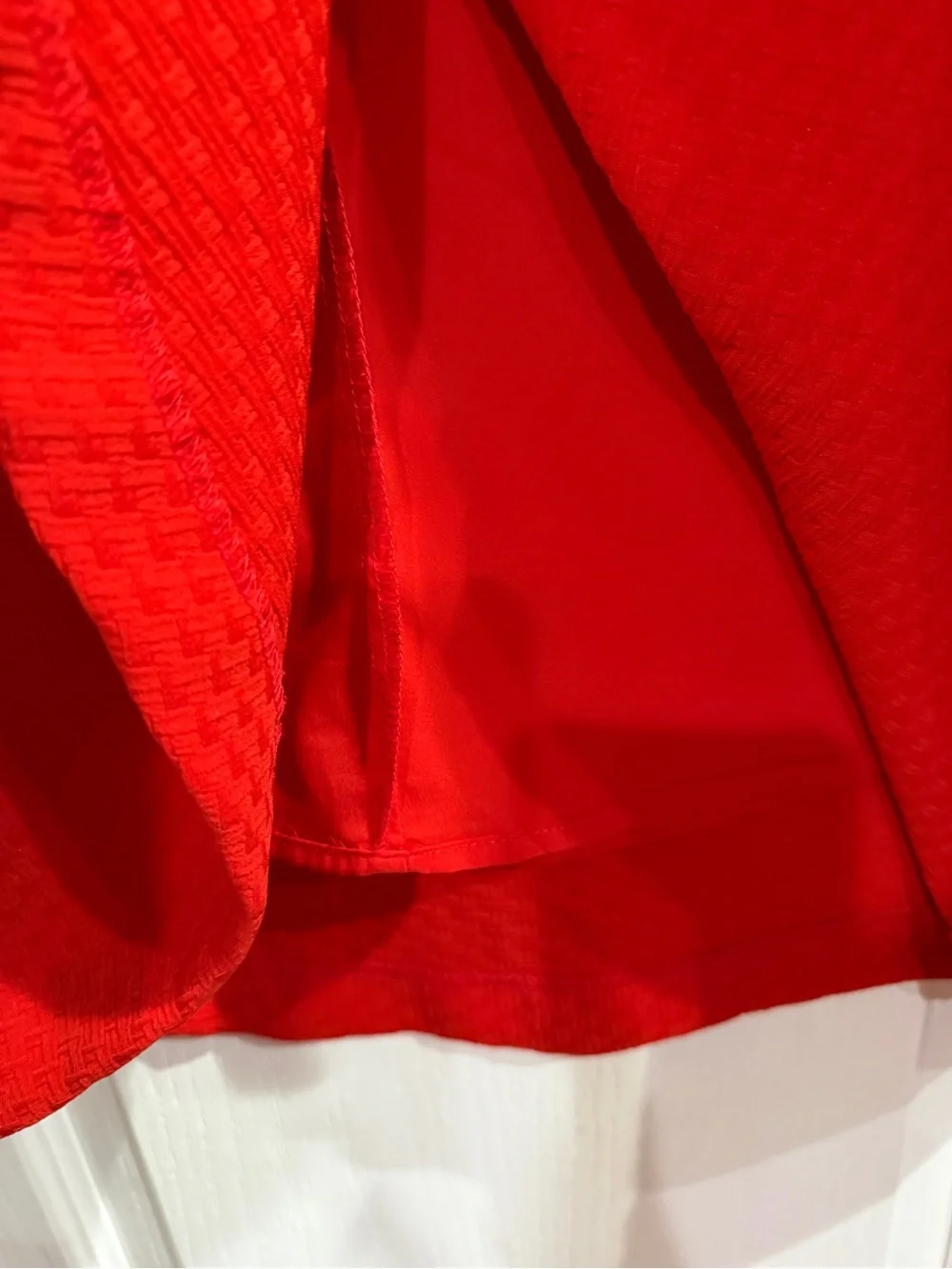 New York & Company Bright Red A-Line Skirt